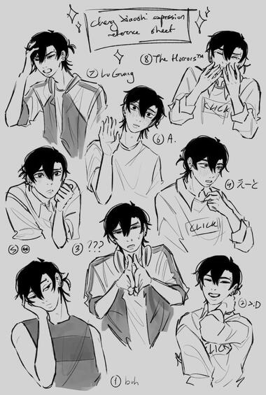 halfbody eight-character lined drawing halfbody eight-character lined drawing