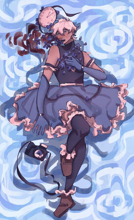 fullbody one-character cellshaded drawing fullbody one-character cellshaded drawing